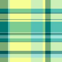 Creative pattern plaid seamless, warm fabric check tartan. Image textile background texture in teal and green colors. vector