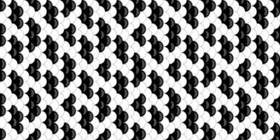 Abstract black and white geometric seamless pattern. Elegant, modern design ideal for backgrounds, textiles, or website design. vector