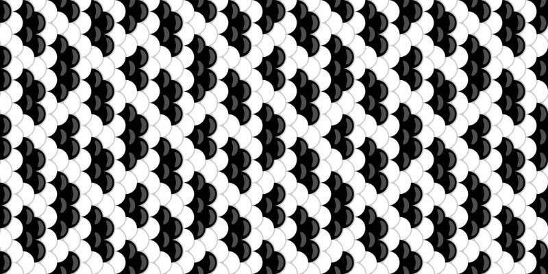 Abstract black and white geometric seamless pattern. Elegant, modern design ideal for backgrounds, textiles, or website design.