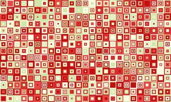 Abstract red and cream square pattern. Geometric mosaic background ideal for website banners, presentations, or textile designs. vector