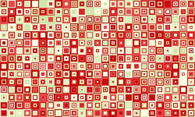 Abstract red and cream square pattern. Geometric mosaic background ideal for website banners, presentations, or textile designs.
