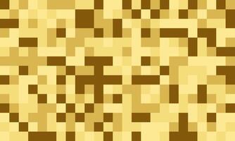 Abstract pixel art background in warm gold and brown tones. A seamless pattern ideal for website banners, textures, or modern design projects. vector