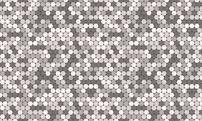 Abstract grayscale geometric pattern. Seamless texture of overlapping circles creates a modern, stylish design perfect for backgrounds, website banners, or textile prints.