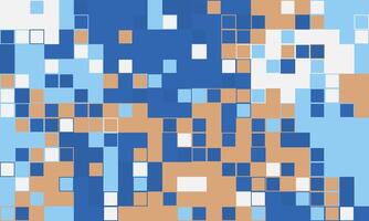 Abstract mosaic pattern in blue, beige, and white. Perfect for backgrounds, website design, or techrelated projects. Represents data flow, digital complexity, or modern design aesthetics. vector