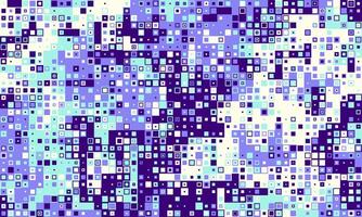 Abstract digital pixel art background. Vibrant shades of purple, blue, and white create a dynamic, textured pattern ideal for website banners, tech presentations, or modern design projects. vector