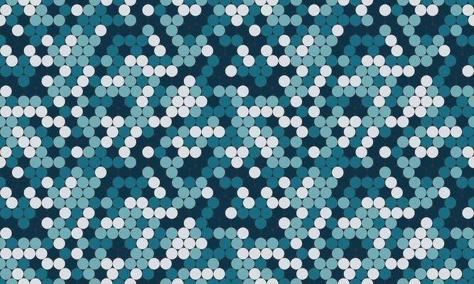 Abstract teal and white circle pattern. Seamless design ideal for backgrounds, website textures, or modern branding. Represents connectivity, technology, or data flow.