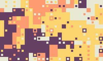 Abstract pixel art background. Warmtoned geometric squares create a vibrant, textured design perfect for website banners, social media, or modern presentations. vector