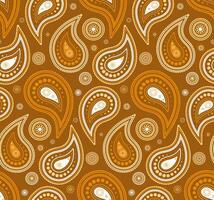 springtime at floral buta. Paisley striped with exotic surreal. Western complexity as oriental spa. vector