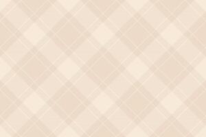 Backdrop fabric texture plaid, cross pattern textile seamless. Industry check tartan background in light and antique white colors. vector