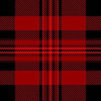 Floor fabric textile tartan, luxurious plaid texture. Mesh background pattern seamless check in red and black colors. vector