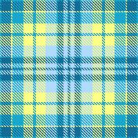 Vibrant pastel plaid pattern in blues and yellows. Perfect for textile design, web backgrounds, or fashion projects. This cheerful, seamless texture evokes feelings of summer and optimism. vector