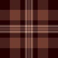 Delicate textile plaid check, hobby pattern background tartan. Tissue texture fabric seamless in black and red colors. vector