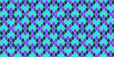 Vibrant teal, purple, and navy blue overlapping scales create a mesmerizing geometric pattern. Perfect for textiles, backgrounds, or website design, this image evokes feelings of energy and dynamism. vector