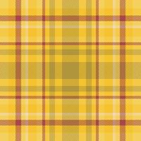 Warm yellow and muted gold plaid pattern. A versatile texture ideal for textile design, website backgrounds, or autumnal themed projects. Evokes feelings of warmth, comfort, and tradition. vector