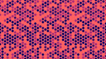 Abstract coral and indigo dot pattern. Modern geometric design ideal for textile prints, website backgrounds, or vibrant branding projects. Seamless repeat texture evokes energy and style. vector