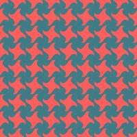 Abstract coral and teal geometric pattern. Stylish repeating design ideal for textile prints, website backgrounds, or modern branding. vector