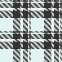 Colour check pattern seamless, 20s textile plaid tartan. Size background texture fabric in white and grey colors. vector