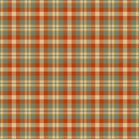 English plaid tartan textile, service background pattern seamless. Choose fabric check texture in orange and pastel colors. vector