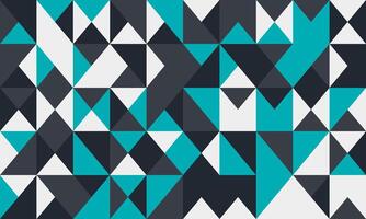 Abstract geometric teal, gray, and white triangle pattern. Modern, seamless design ideal for website backgrounds, presentations, and textile prints. vector