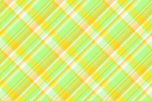 Lined fabric background, mesh seamless check plaid. Harmony pattern texture tartan textile in lime and light colors. vector