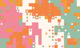 Abstract pixel art background. Vibrant pastel colors create a dynamic, playful design perfect for websites, presentations, or social media. vector