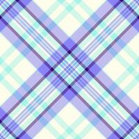 Elegant pastel plaid pattern in soft purple, aqua, and cream. Perfect for textile design, wrapping paper, or website backgrounds. vector