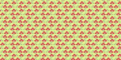 Vibrant repeating geometric pattern in coral and pale green. Perfect for textile design, website backgrounds, or packaging. vector