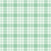 Periodic fabric plaid pattern, subtle check tartan textile. List background texture seamless in light and honey dew colors. vector