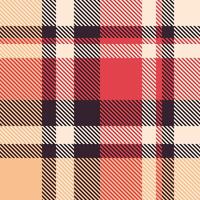 Vibrant plaid pattern in warm autumnal hues. Perfect for textile design, fallthemed projects, or adding a touch of rustic charm to your designs. vector