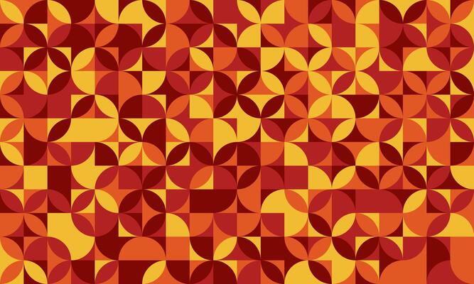 Vibrant geometric pattern in warm autumnal hues. Perfect for backgrounds, textiles, or website design.