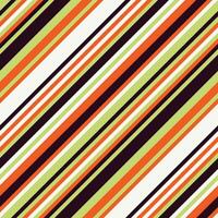 Vibrant diagonal stripes in Halloween colors create a dynamic, playful pattern. Perfect for festive backgrounds, textiles, or website designs. vector