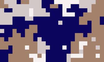Abstract pixel art background. Stylish geometric design with muted tones of brown, gray, and navy blue. Perfect for website banners, presentations, or modern digital art projects. vector