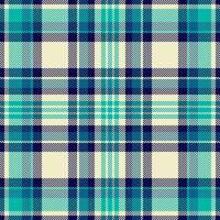 Vibrant teal and navy plaid pattern on a creamy background. Perfect for textile designs, apparel, website backgrounds, or scrapbooking. vector