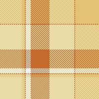 Tradition seamless plaid, geometry check textile tartan. Official background pattern fabric texture in light and amber colors. vector