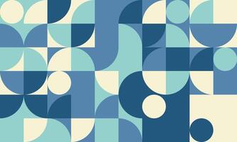 Abstract geometric background featuring a calming palette of blues and creams. vector