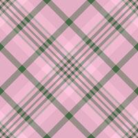 Decorating pattern plaid check, softness tartan seamless. Traditional background texture fabric textile in light and green colors. vector