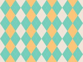 Elegant pastel argyle pattern. Perfect for backgrounds, textile design, or adding a touch of retro charm to your projects. This seamless design offers versatility and a sophisticated aesthetic. vector