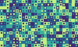 Abstract pixel art background. Vibrant teal, green, and purple squares create a dynamic, textured pattern perfect for websites, presentations, or digital art projects. vector