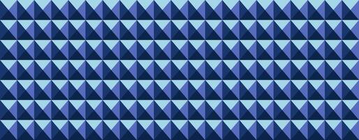Abstract geometric seamless pattern. Repeating triangular shapes in shades of blue create a textured, modern design. Ideal for backgrounds, website banners, or textile prints. vector