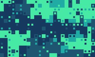 Abstract teal and dark blue pixelated pattern. Modern digital art, perfect for tech, website backgrounds, presentations, or as a futuristic design element. vector