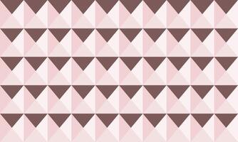 Elegant geometric pattern featuring a repeating design of pink and brown triangles. Ideal for backgrounds, website design, textile prints, or modern minimalist branding. vector