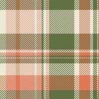 Decor background textile pattern, post texture check seamless. Chic plaid fabric tartan in red and green colors. vector