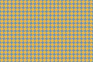 Vibrant blue and gold houndstooth pattern. Perfect for textile design, website backgrounds, or fashionrelated projects. vector