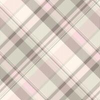 Elegant blush pink and taupe plaid pattern. Perfect for textile design, apparel, or website backgrounds. This soft, sophisticated texture evokes feelings of warmth and comfort. vector