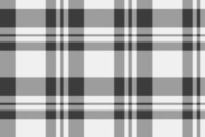 Native fabric plaid textile, bathroom background tartan texture. Fur check seamless pattern in white and grey colors. vector