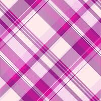 Abstract diagonal plaid pattern in vibrant pink and white hues. Modern geometric design, perfect for textiles, website backgrounds, or fashion projects. vector