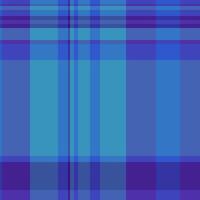 Packing check textile fabric, up plaid tartan. Amazing texture background seamless pattern in blue and indigo colors. vector