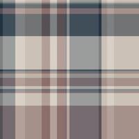 Back texture check textile, full background tartan seamless. Intense plaid pattern fabric in pastel and grey colors. vector