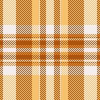 Tile fabric textile tartan, realistic seamless check . Nyc texture pattern background plaid in orange and amber colors. vector