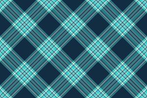 Stylish teal and navy diagonal plaid pattern. Perfect for textile design, apparel, backgrounds, and website design. The intersecting lines create a dynamic, modern aesthetic. vector